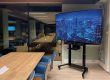 ergoxs-ergoframe-motion-dual-column-mobile-lift-tv-trolley-eff5251z-cablemanagementmodule-cmm03-klm-ground-services-schiphol
