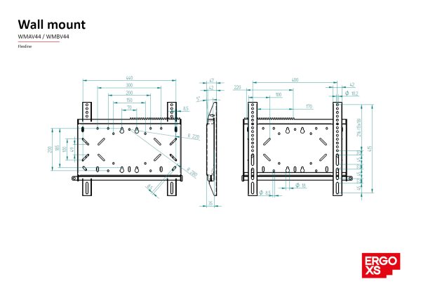 ErgoXS_TechInfo_Flexline_Wallmount_WMAV44_WMBV44