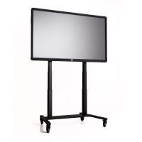 ergoxs-ergoframe-fuse-double-column-trolley-front-side-view-fum5220bk-high-with-screen
