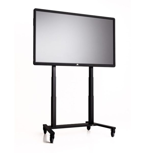 ergoxs-ergoframe-fuse-double-column-trolley-front-side-view-fum5220bk-high-with-screen