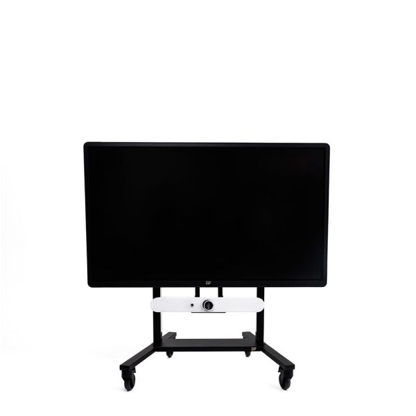 ergoxs-slimline-compact-mobile-double-column-mobile-lift-front-view-cm222b-low-soundbar-mount-under