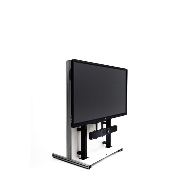 ergoxs-slimline-compact-wall-double-column-wall-floor-lift-front-three-quarter-view-cw2232b-low-soundbar-mount-bottom