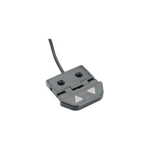 control panel with an up arrow and a down arrow over it