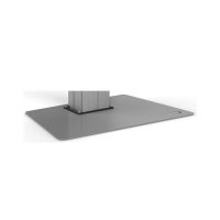 rectangular grey floor plate for attaching a wall floor lift to the floor