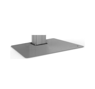 extra-large rectangular grey floor plate for attaching a wall floor lift to the floor