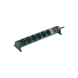 Socket with switch to switch off 6 plugs