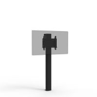 Wall-floor system Lean from the front in black VESA mount 44